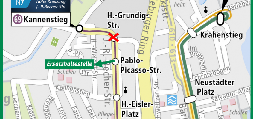 Linienänderung im Kannenstieg, ab 25.02.2019
