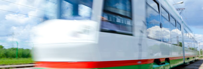 Aktuelle Straßenbahn der MVB