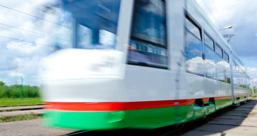 Aktuelle Straßenbahn der MVB