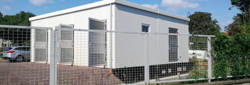 Gleichrichterunterwerk in der Herrenkrugstraße / Ecke Biederitzer Weg