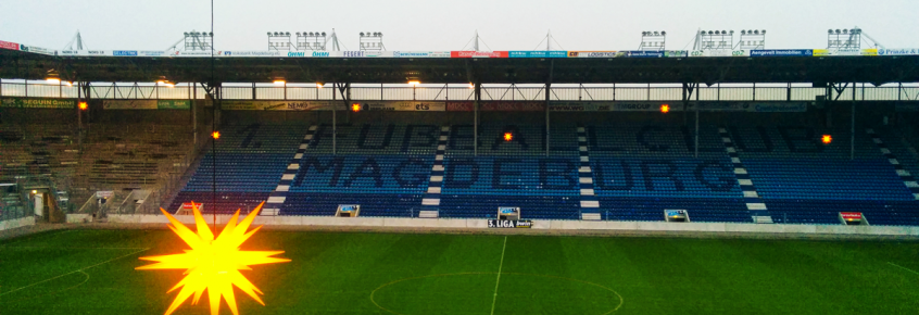 Weihnachtssterne in der MDCC-Arena