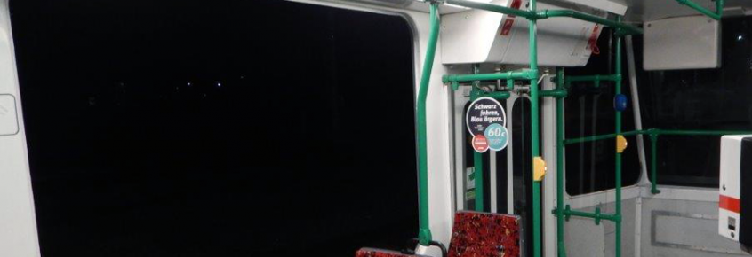 Vandalismusschäden im Beiwagen