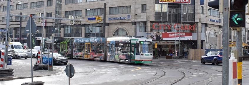 Kreuzung am City Carré