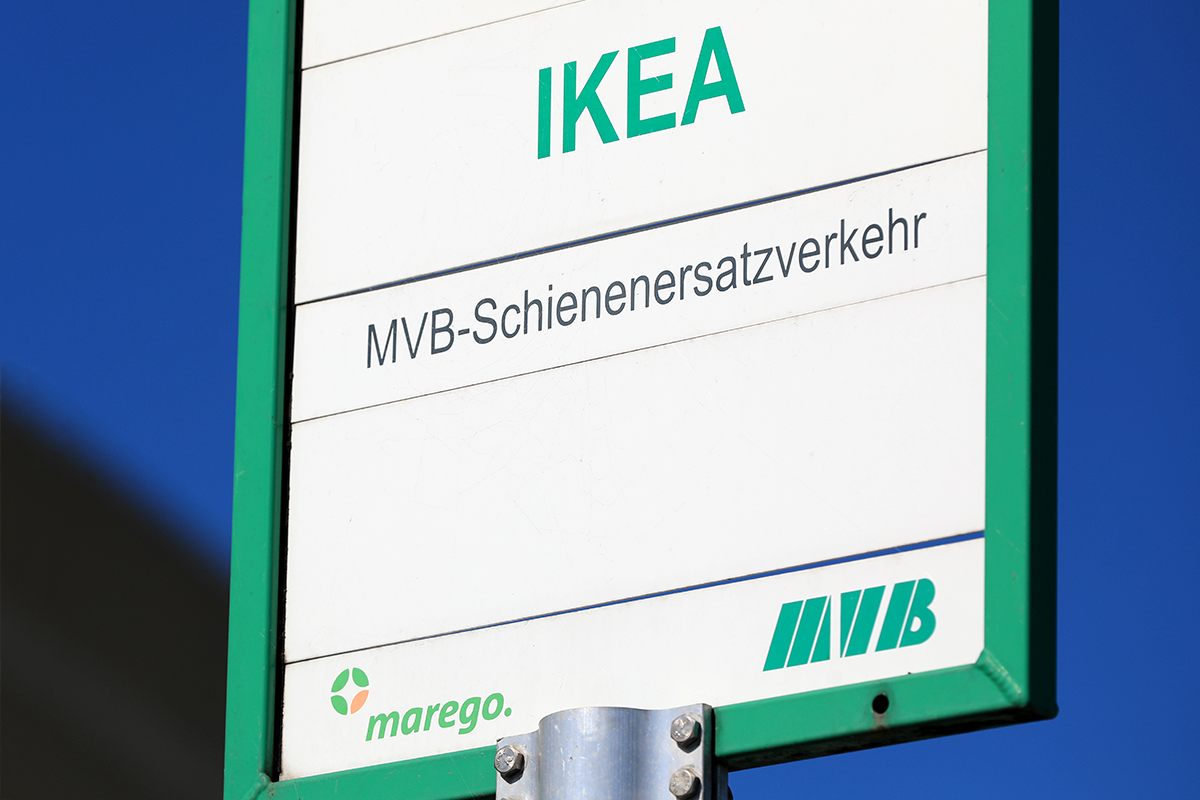 Schienenersatzverkehr Linie 1 (Foto: Peter Gercke)