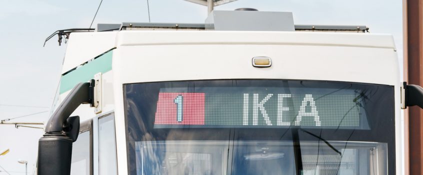 Straßenbahnlinie 1, Endstelle IKEA