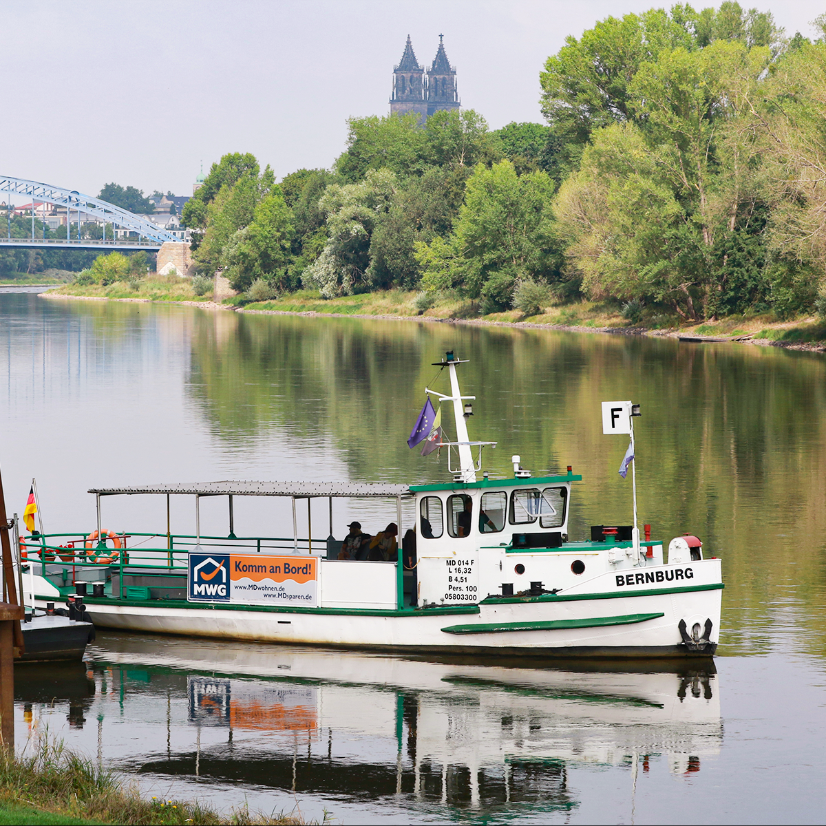Fähre in Magdeburg, Foto Peter Gercke