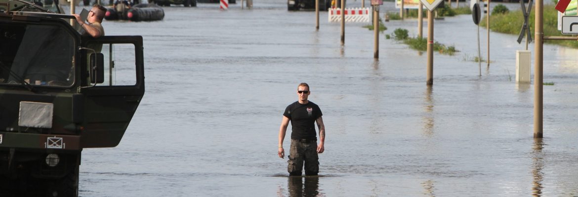 Hochwasser 2013 - Magdeburg Rothensee, Foto: Peter Gercke