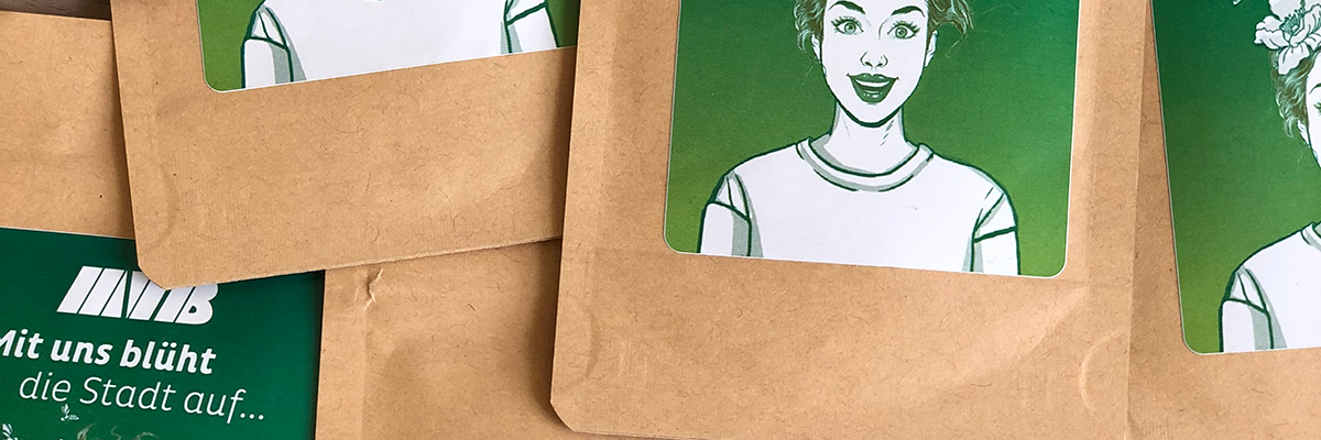 Blumensamen für eine Wildblumenwiese