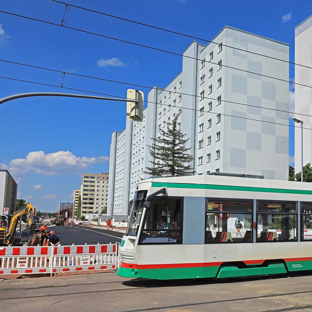 Kreuzung Ebendorfer Chaussee / Johannes-R.-Becher-Straße (Foto: Peter Gercke)
