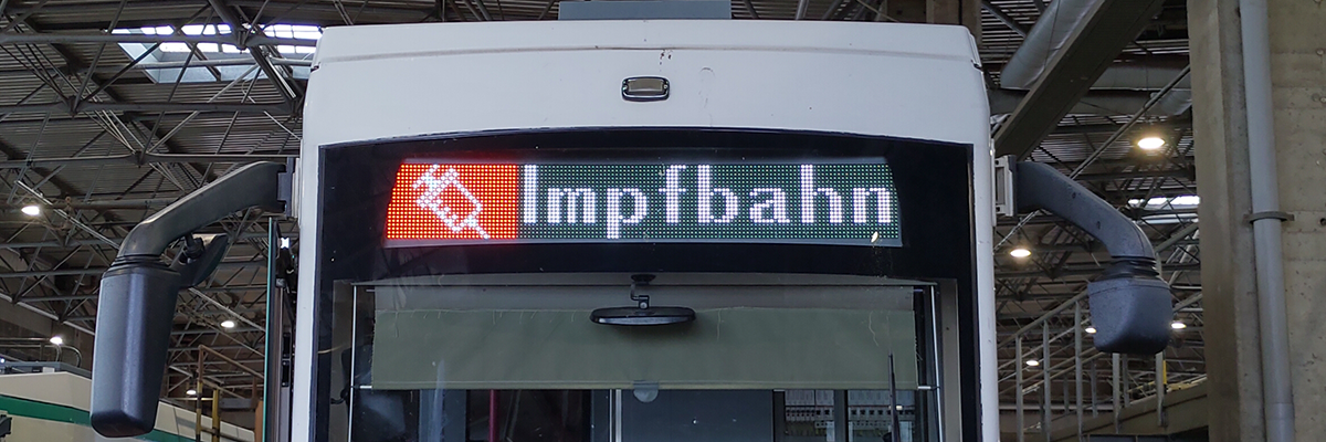 Zielanzeige Impfbahn