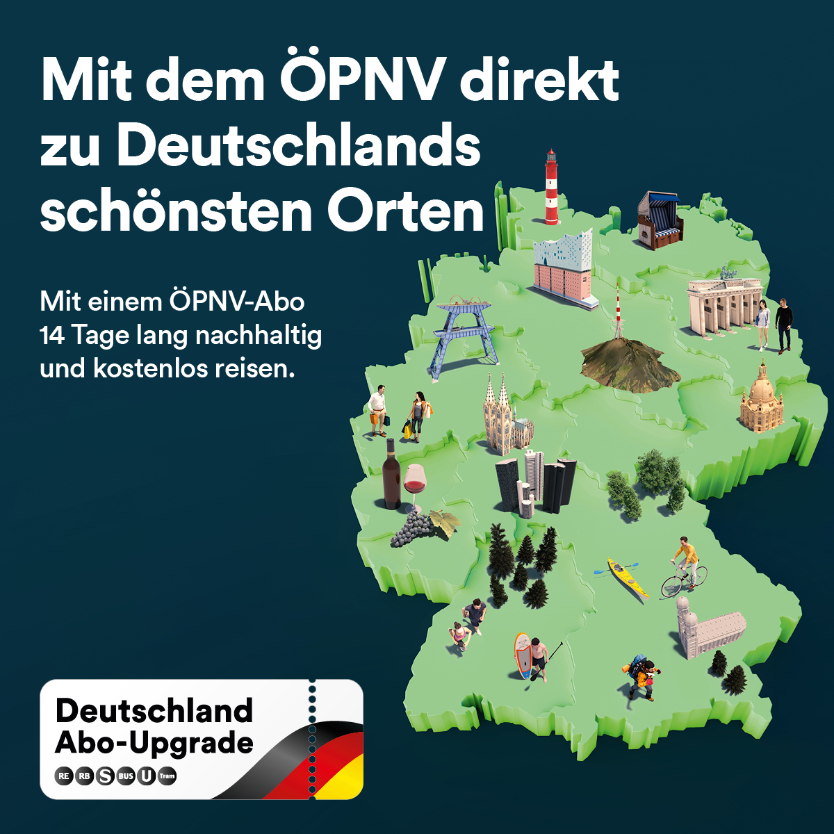 Grafik von Deutschland ÖPNV Abo-Upgrade