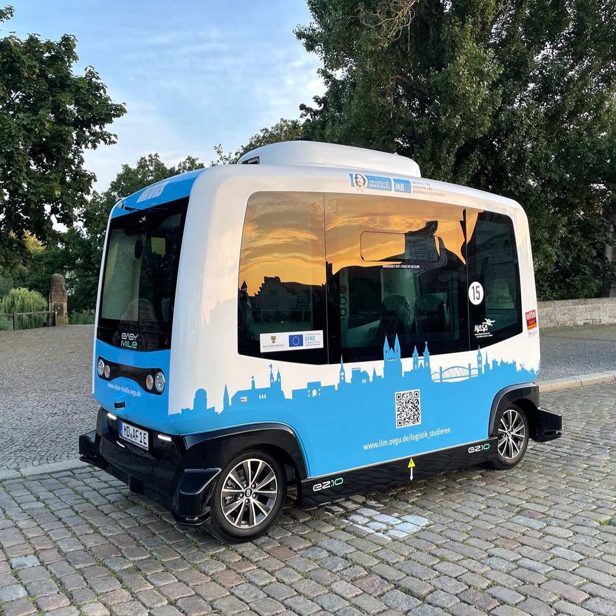 Automatisierter Shuttlebus „Elbi“ (Foto: Andreas Gürtler, MD)