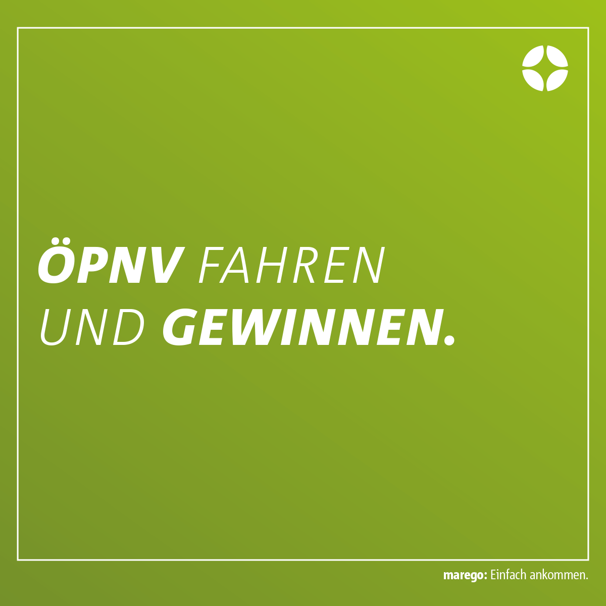 ÖPNV fahren und gewinnen