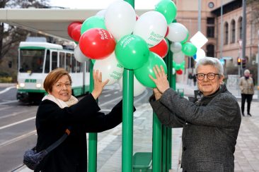Haltestelle Benediktinerstraße/Gesellschaftshaus (Foto: Peter Gercke)
