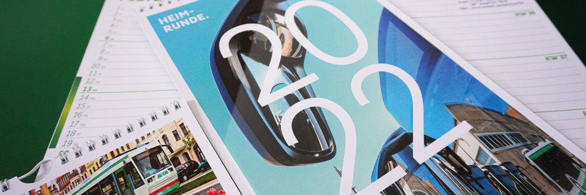 Kalender der MVB für das Jahr 2022