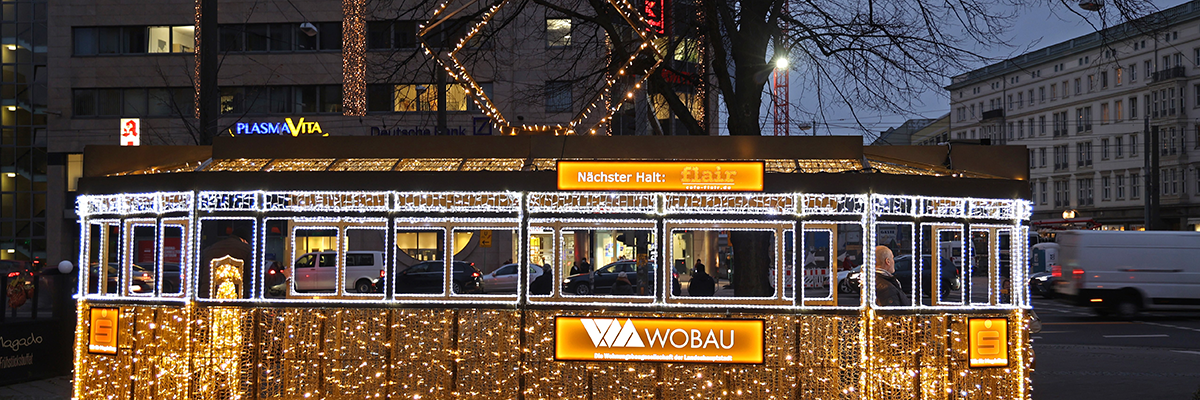 Strahlebahn auf der MD Lichterwelt (Foto: Peter Gercke)