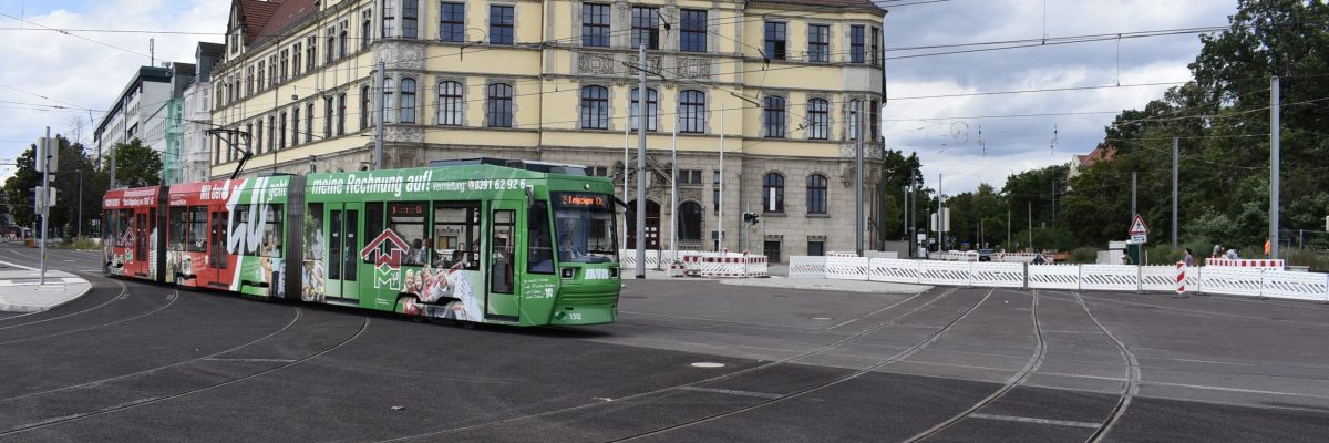 Kreuzung Damaschkeplatz/Adelheidring (Foto: Peter Gercke)