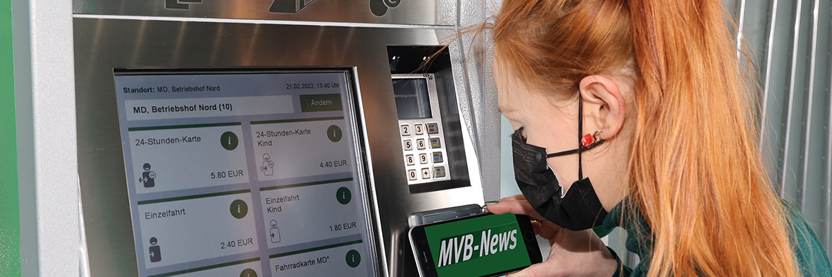 Neuer MVB-Fahrkartenautomat