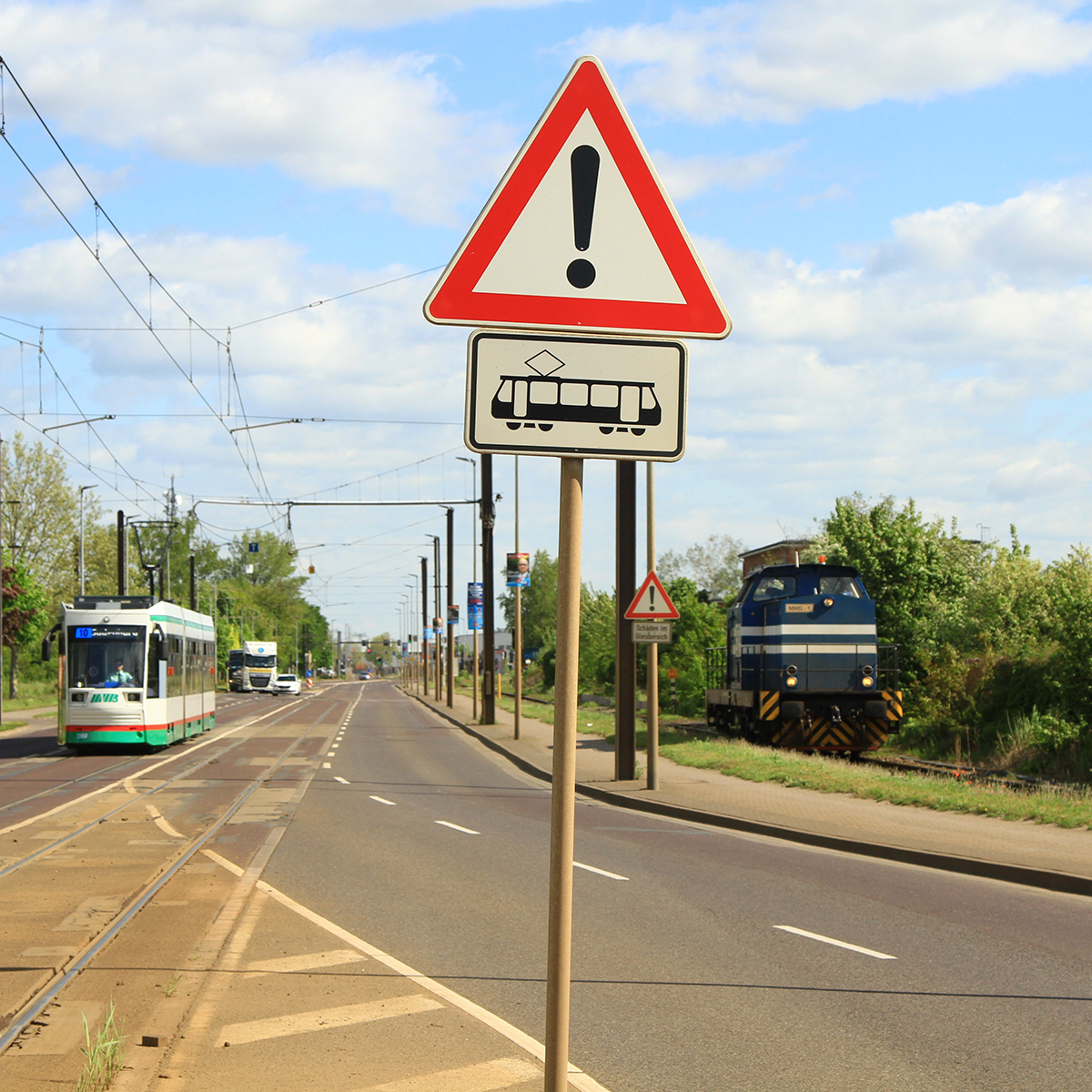 Straßenbahn in Rothensee (Foto: Andreas Gürtler, MD)