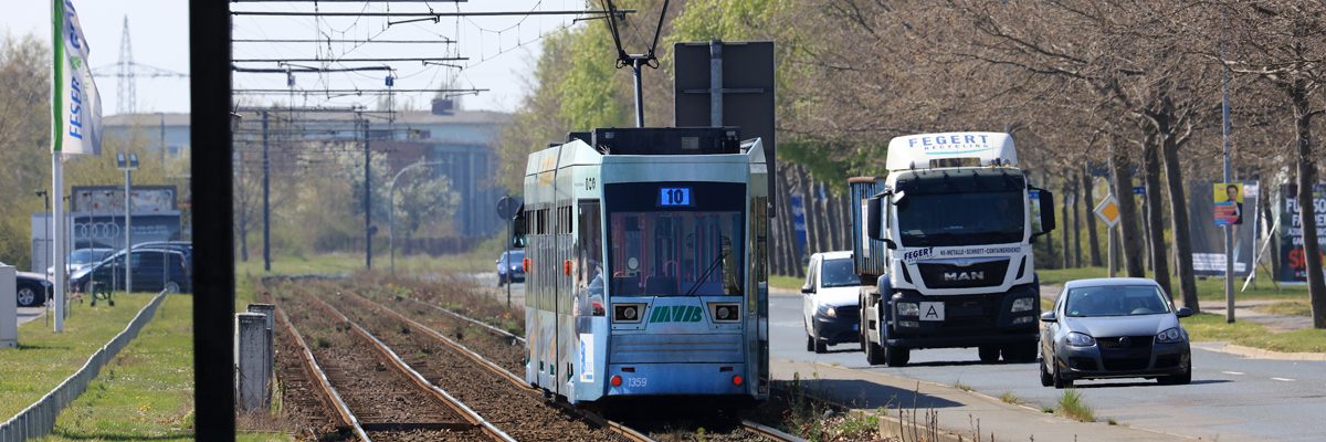 Straßenbahn der Linie 10
