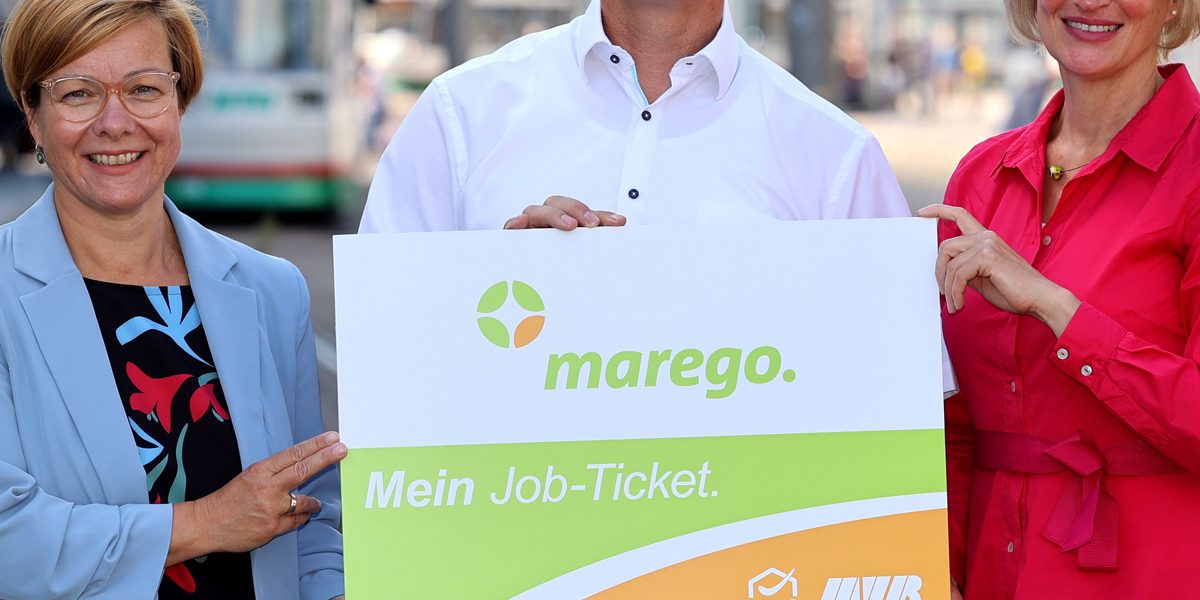 Werbung für das Marego Jobticket.