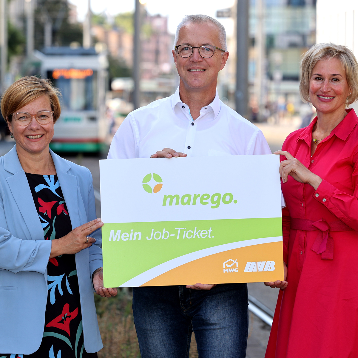 Werbung für das Marego Jobticket.
