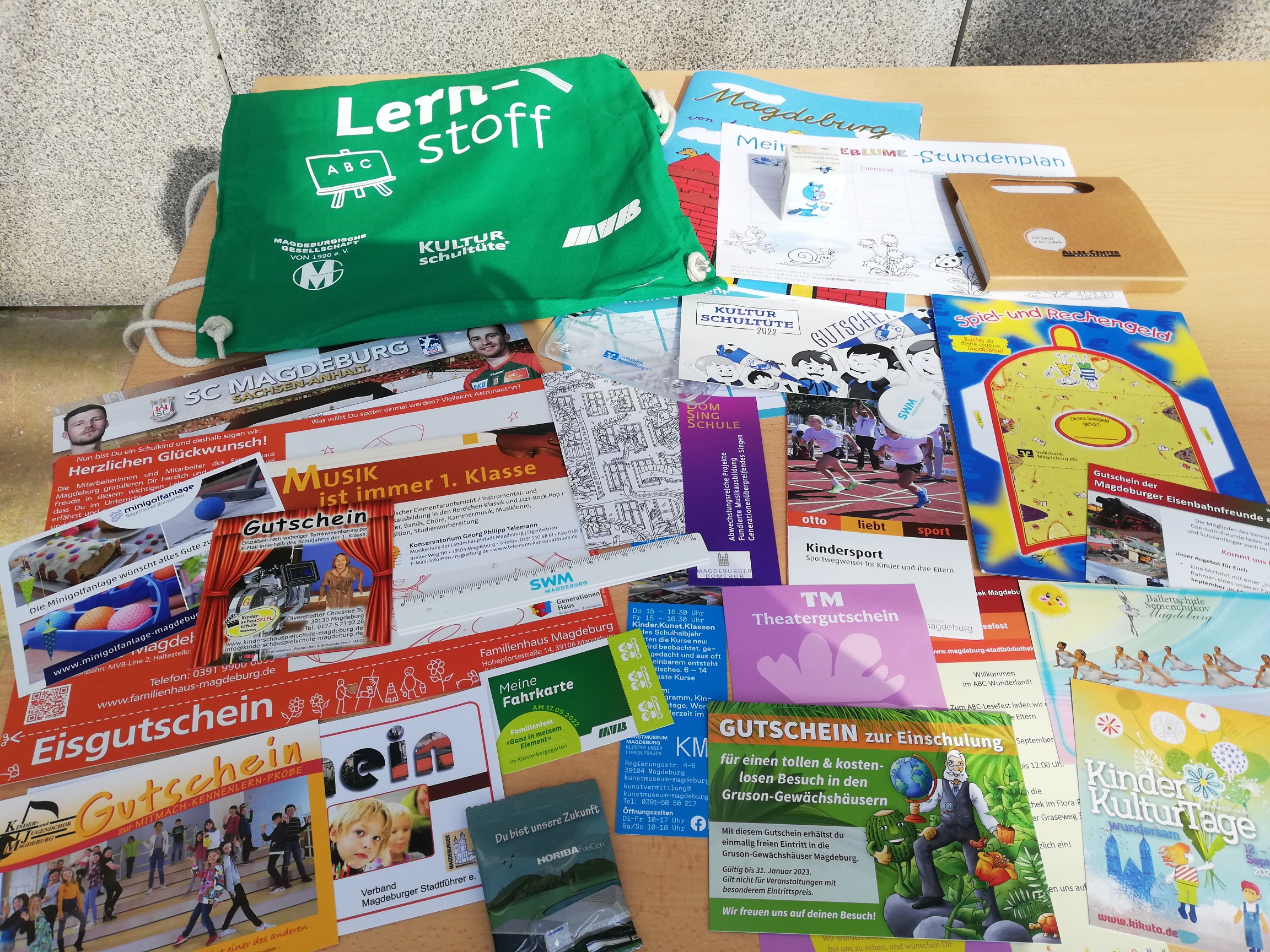 KULTURschultüte 2022 Inhalt