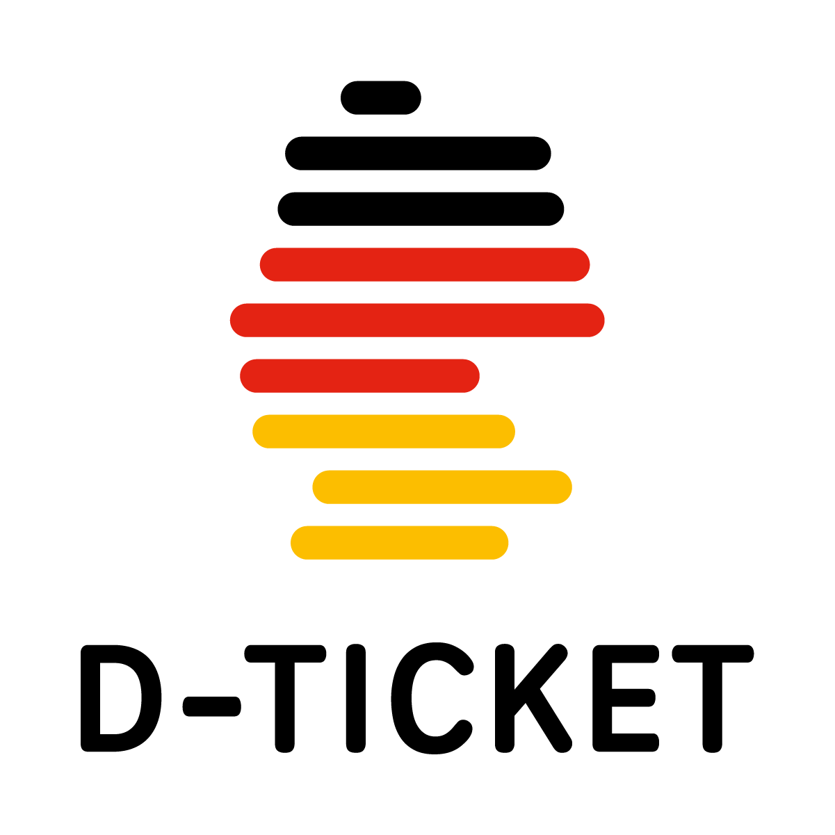 Logo des Deutschlandtickets.