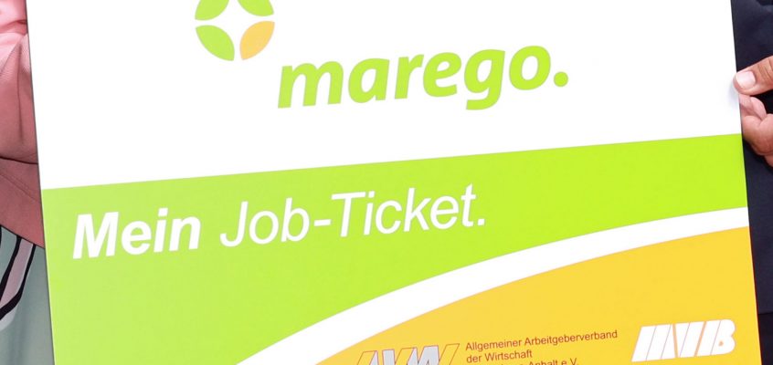 Schild vom marego Job-Ticket