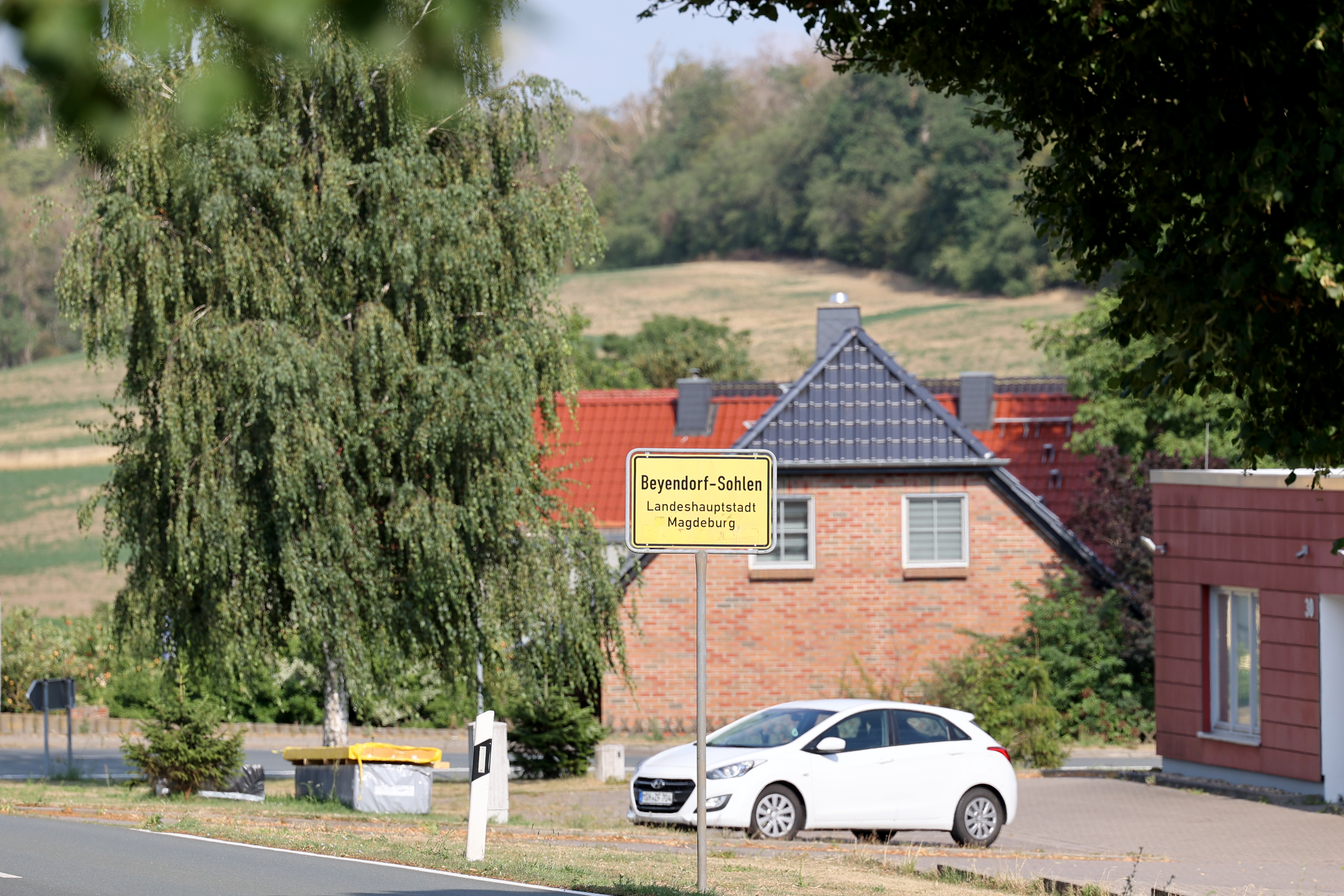 Ortseingangsschild in Beyendorf-Sohlen