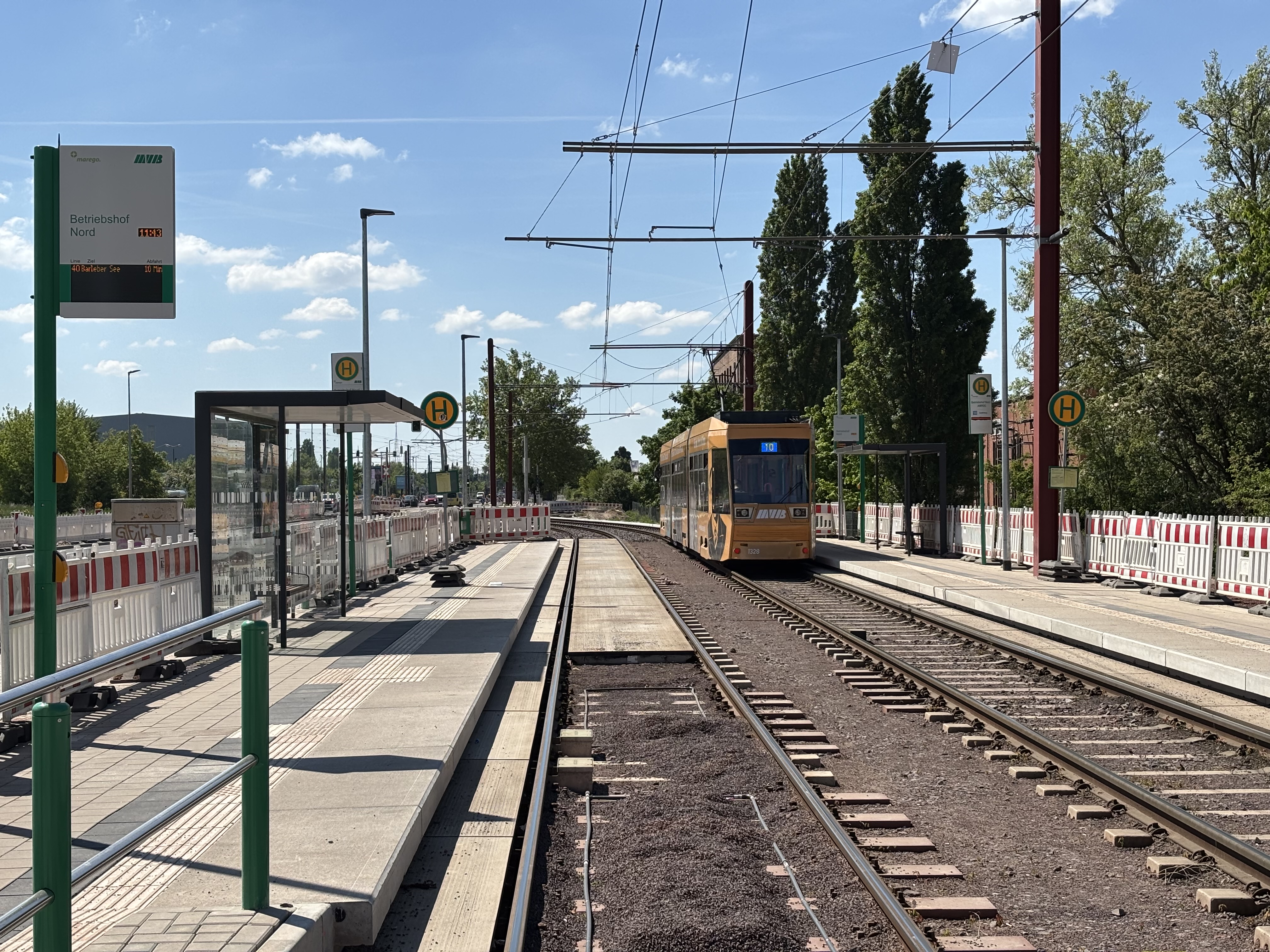 Neue Haltestelle Betriebshof Nord