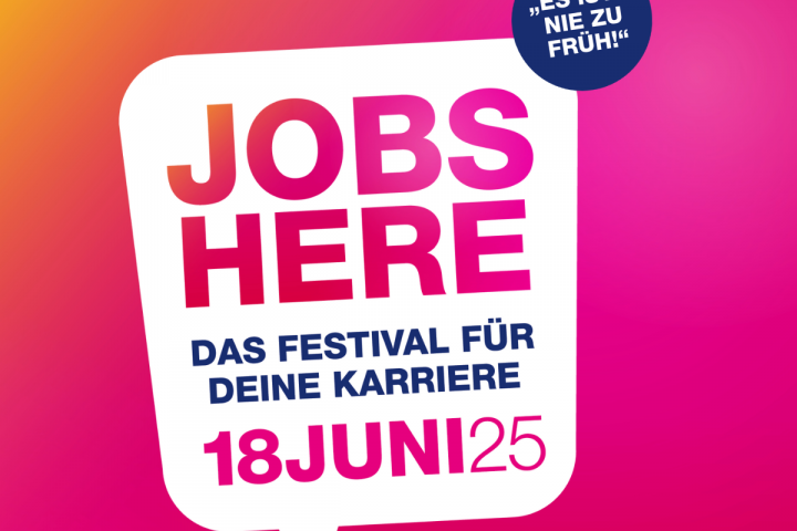 Textkachel zu JOBS HERE am 18. Juni 2025