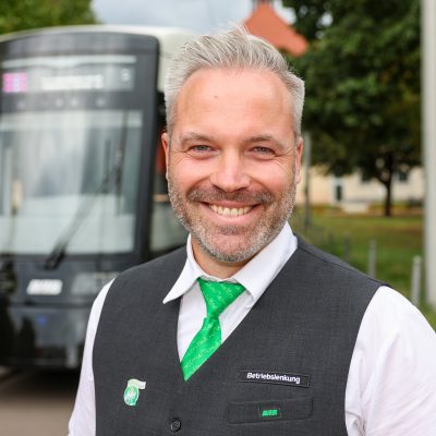 Steven Rausch fuhr die erste Linienfahrt der Flexity
