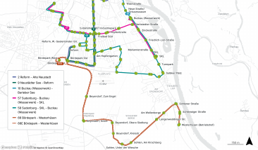 Schmeatische Übersicht Linienänderungen