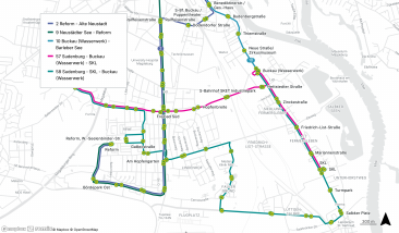 Schmeatische Übersicht Linienänderungen