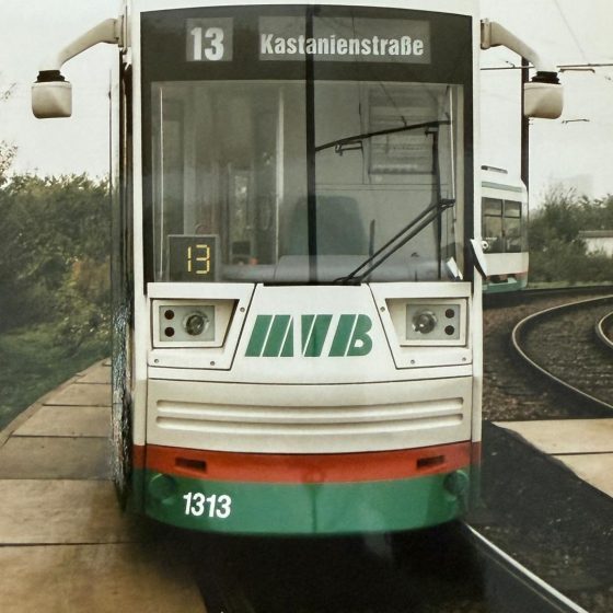 Niederflurgelenktriebwagen NGT8D im Jahr 1995 (Foto: Andreas Gürtler, MD)