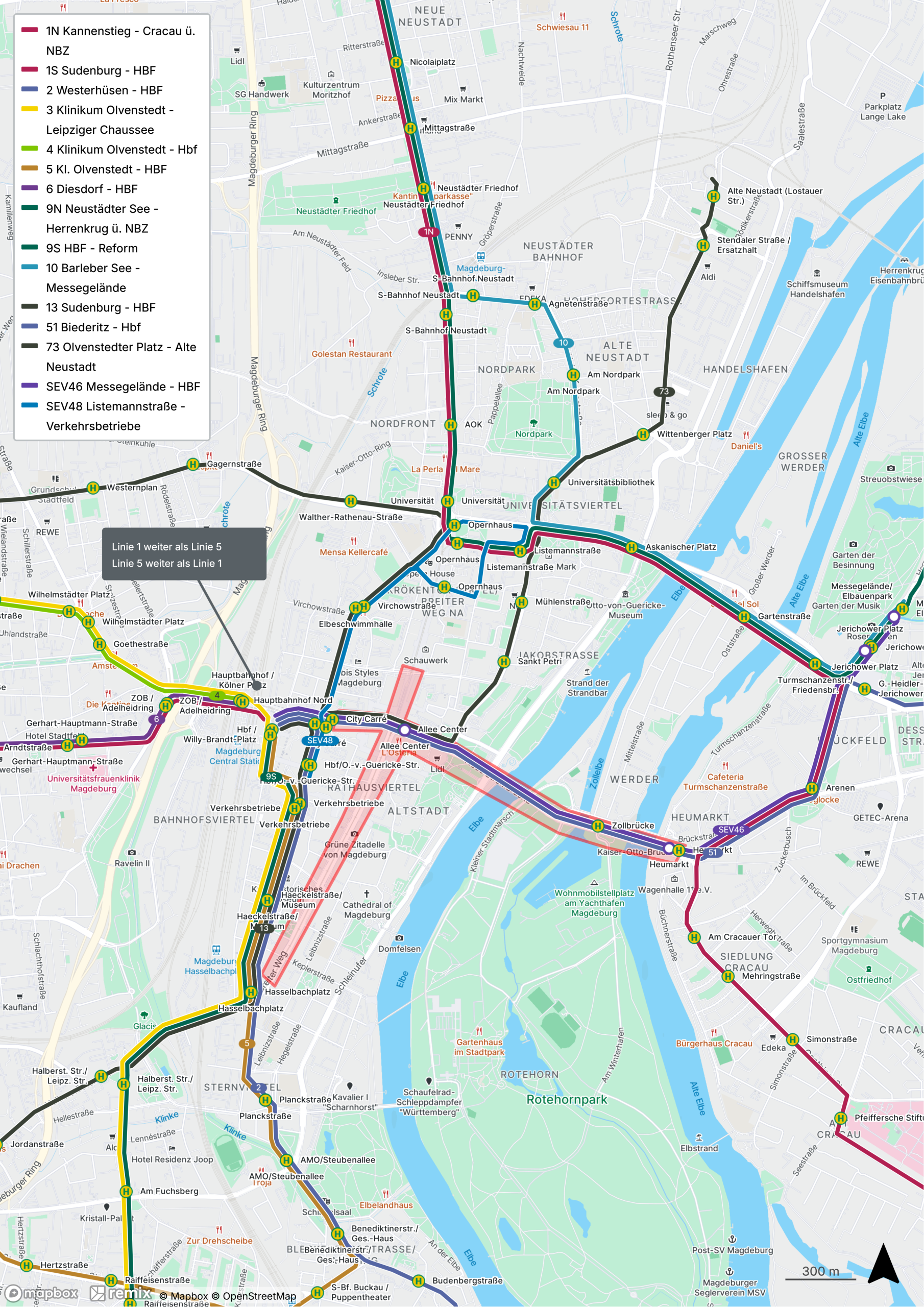 Tageslinienplan, gültig vom 17.10. bis 01.11.2026