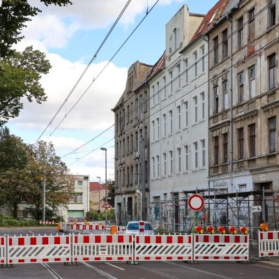 Bild des Straßensperrung in der Sieverstorstraße