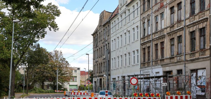 Bild des Straßensperrung in der Sieverstorstraße